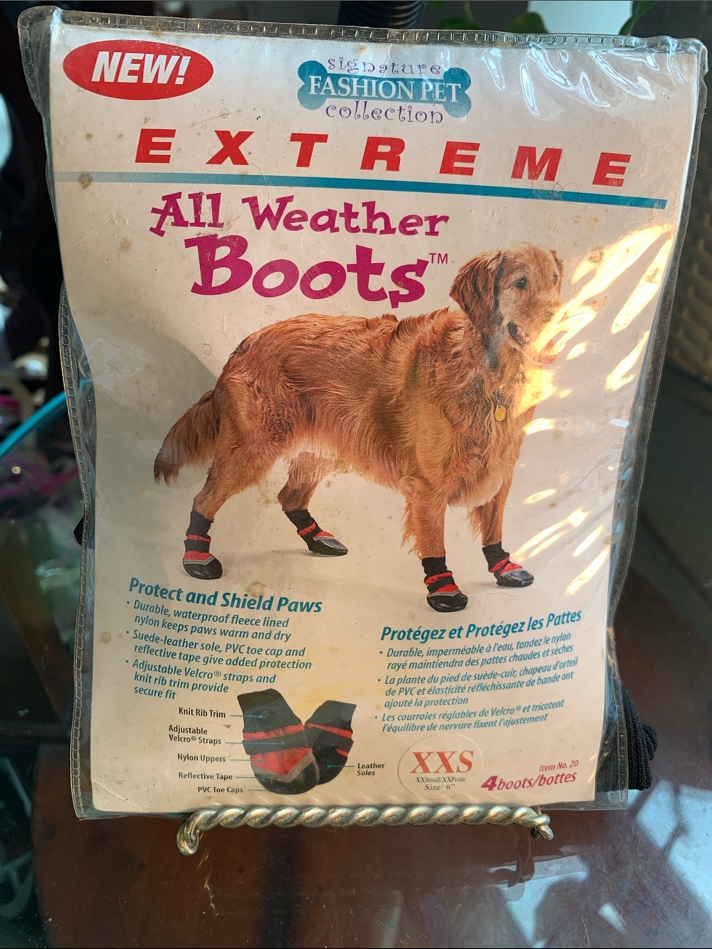 Dog Boots- Leather Soles- Size XXS (2.75 inch)